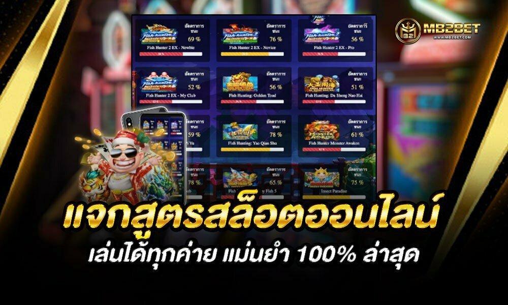 แจกสูตรสล็อตออนไลน์ เล่นได้ทุกค่าย แม่นยำ 100% ล่าสุด